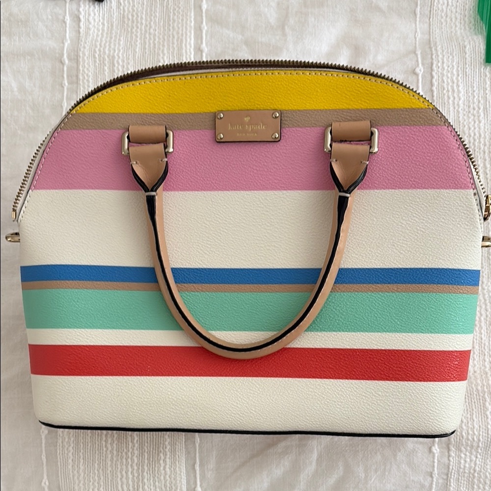 Kate Spade Yellow and Pink Satchel Bag